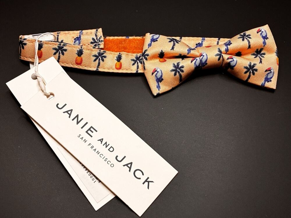 Janie and Jack Tropical Bow Tie- Pastel perfect for Wedding or Easter Boy 1-2 yr
